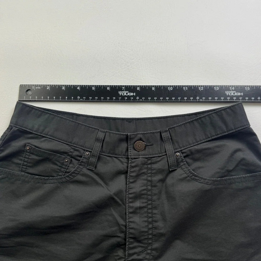 Levis 501 Original Fit Black Chino Pants Mens W30 L30 A3506-1822 Straight Leg